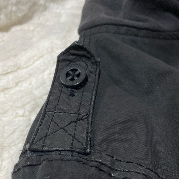 Empyre Surplus Y2K black hooded utility jacket size Large - Picture 6 of 15